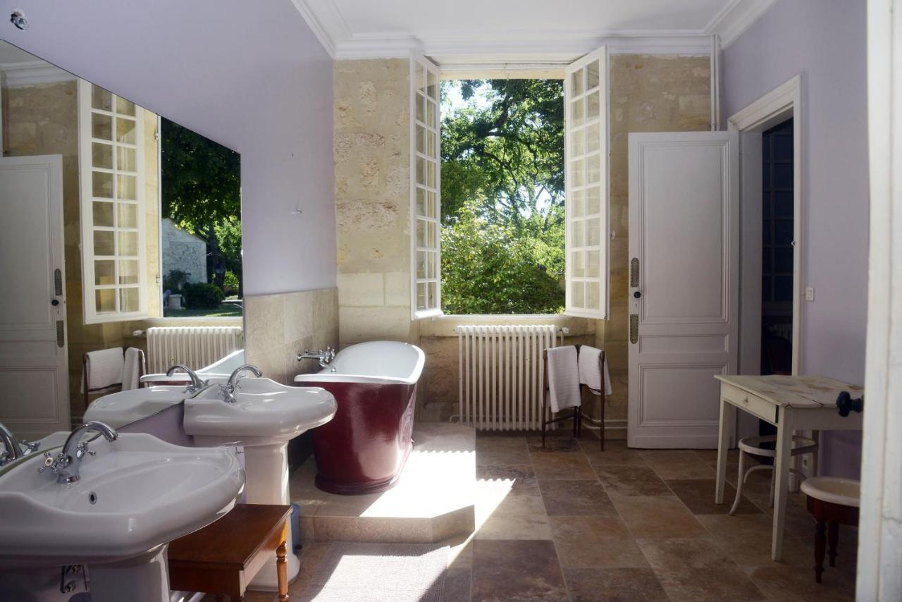 Chateau Rosemont - Grande Maison Familiale Campagne Dans Le Medoc Avec Piscine Et Tennis A 15 Mn Bordeaux Labarde エクステリア 写真